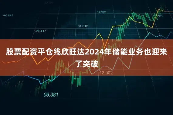 股票配资平仓线欣旺达2024年储能业务也迎来了突破